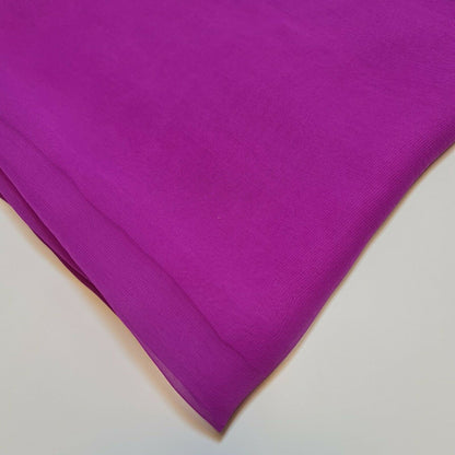 Sheer Poly Crepe Chiffon Fabric – Semi-Transparent, Lightweight 44" Wide for Dress, Draping & Craft
