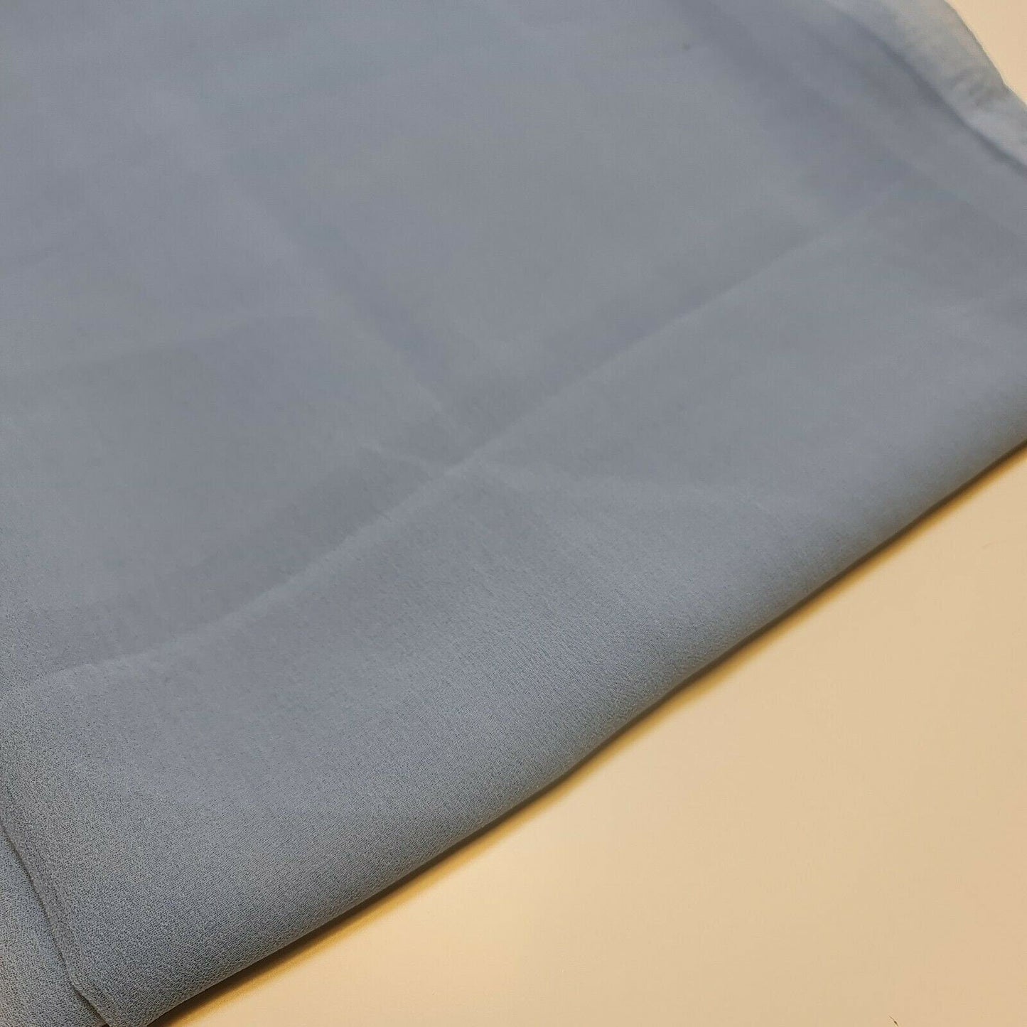 Sheer Poly Crepe Chiffon Fabric – Semi-Transparent, Lightweight 44" Wide for Dress, Draping & Craft