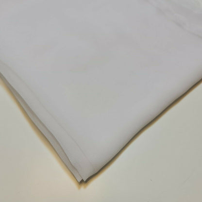 Sheer Poly Crepe Chiffon Fabric – Semi-Transparent, Lightweight 44" Wide for Dress, Draping & Craft