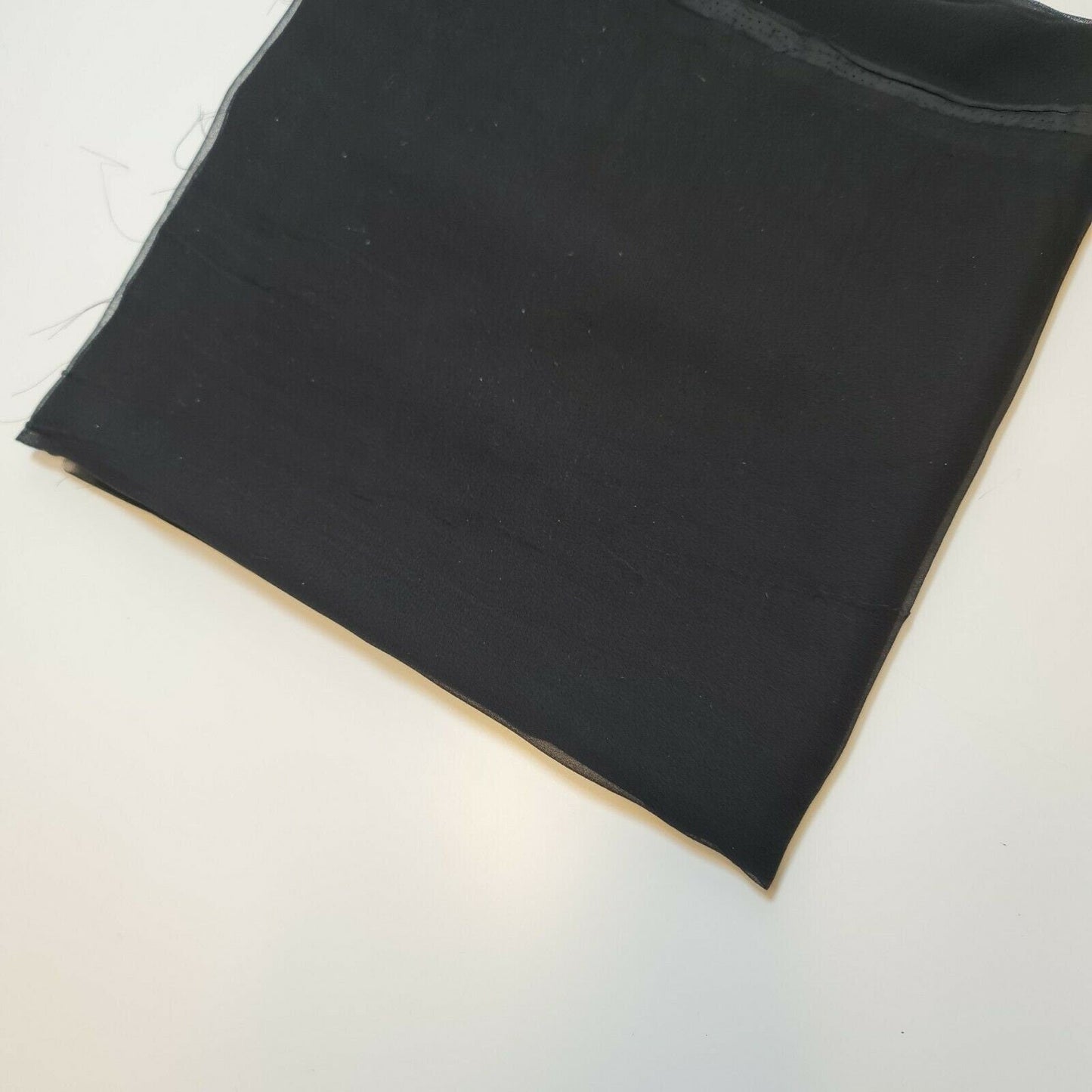 Sheer Poly Crepe Chiffon Fabric – Semi-Transparent, Lightweight 44" Wide for Dress, Draping & Craft