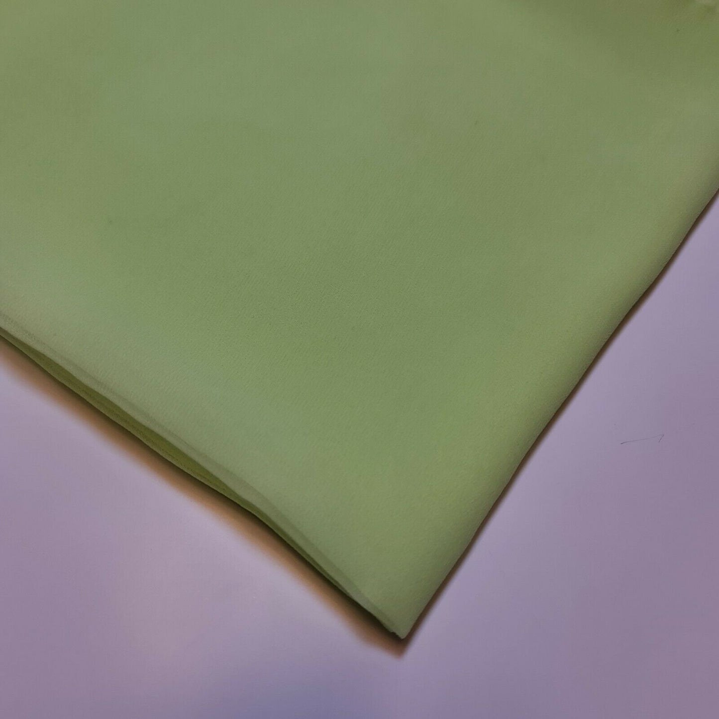 Sheer Poly Crepe Chiffon Fabric – Semi-Transparent, Lightweight 44" Wide for Dress, Draping & Craft