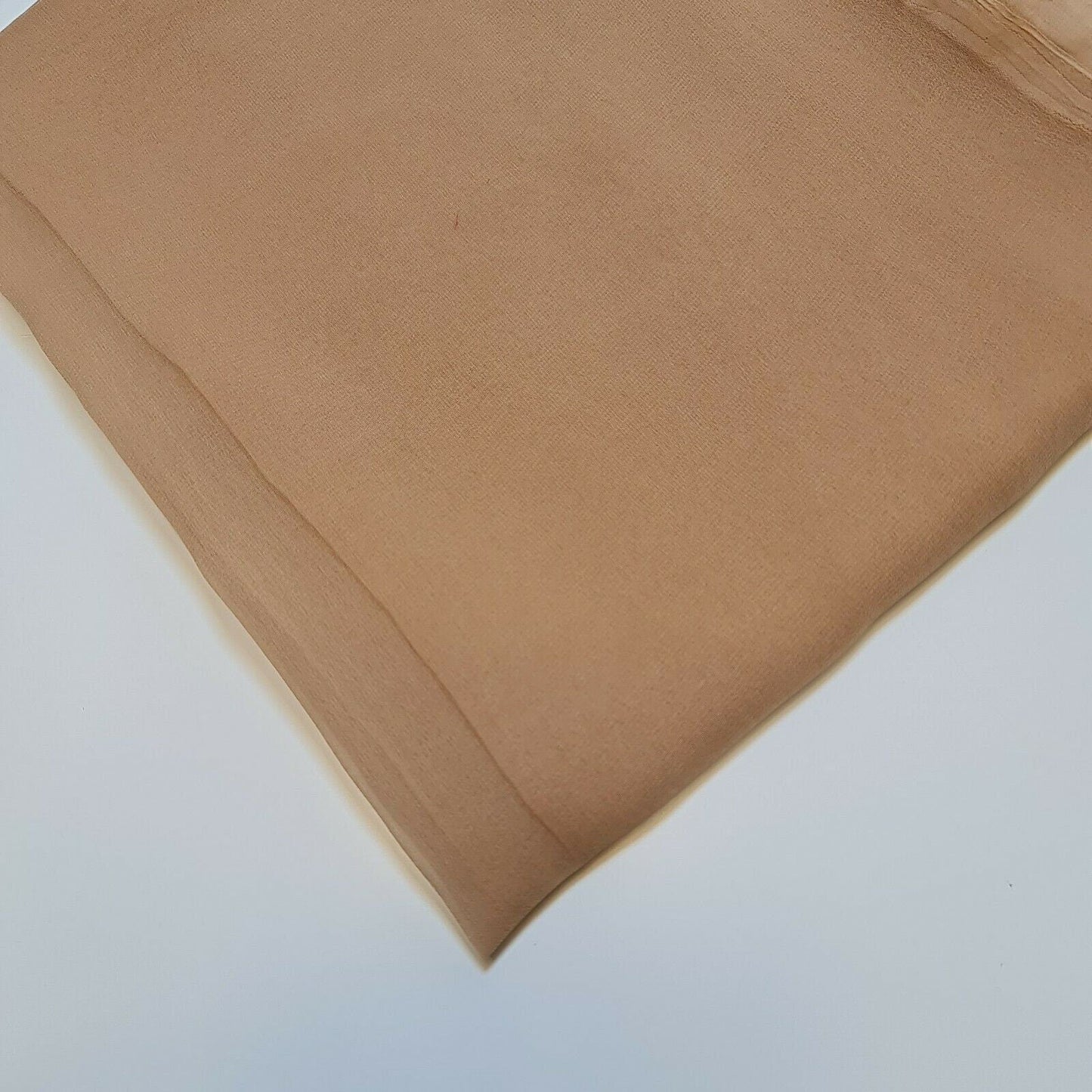 Sheer Poly Crepe Chiffon Fabric – Semi-Transparent, Lightweight 44" Wide for Dress, Draping & Craft