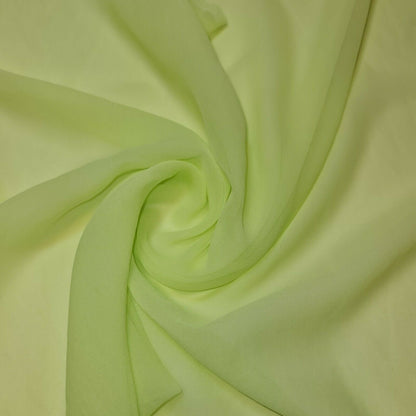 Sheer Poly Crepe Chiffon Fabric – Semi-Transparent, Lightweight 44" Wide for Dress, Draping & Craft