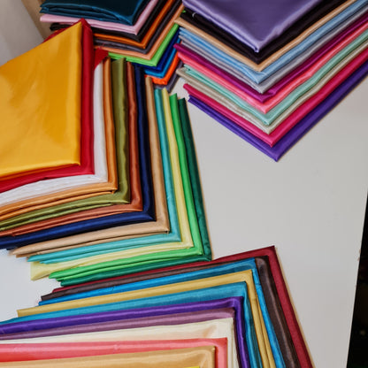 Habotai Lightweight Satin Fabric – 58" Wide Anti-Static Lining for Dresses, Skirts, Jackets & Décor by the Metre