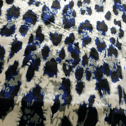Stretch Animal & Floral Printed Velvet Fabric – 58" Wide Soft Upholstery, Patchwork & Craft Material