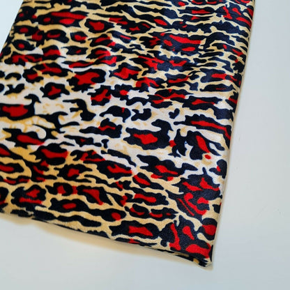 Stretch Animal & Floral Printed Velvet Fabric – 58" Wide Soft Upholstery, Patchwork & Craft Material