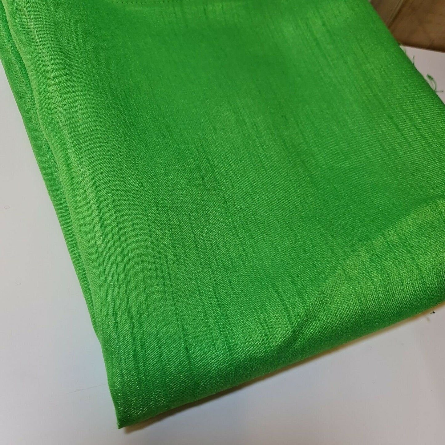 Plain Poly Dupion Faux Raw Silk Fabric with Satin Finish – 44" Wide Dress, Craft & Patchwork Material by the Metre