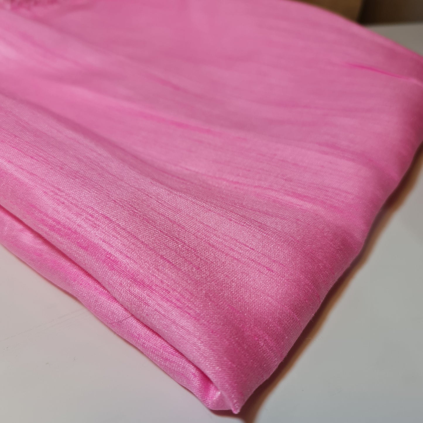 Plain Poly Dupion Faux Raw Silk Fabric with Satin Finish – 44" Wide Dress, Craft & Patchwork Material by the Metre