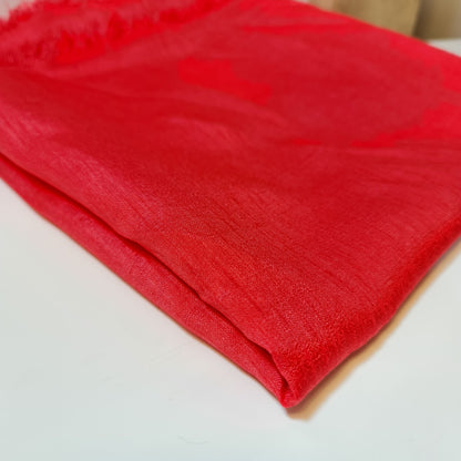 Plain Poly Dupion Faux Raw Silk Fabric with Satin Finish – 44" Wide Dress, Craft & Patchwork Material by the Metre