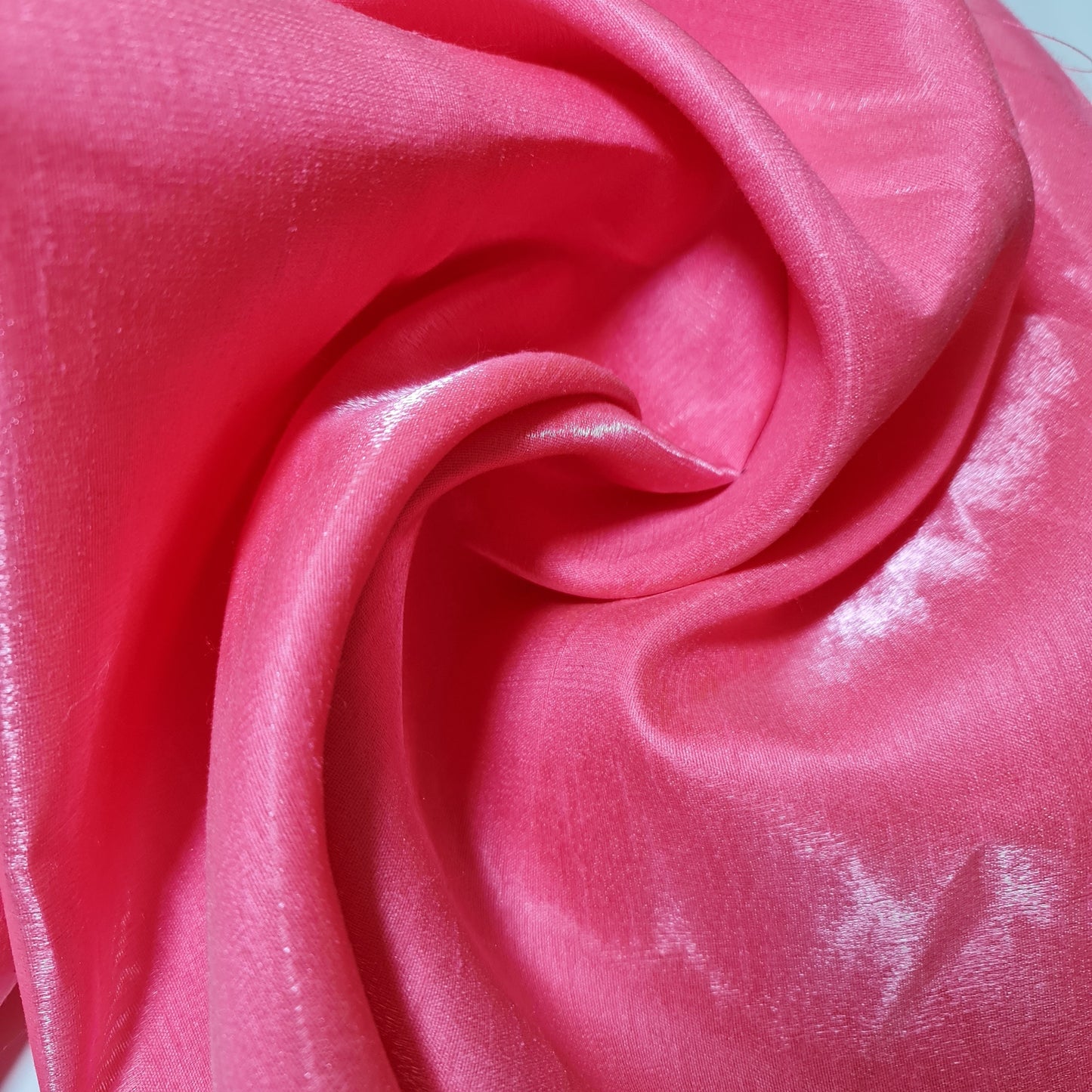 Plain Poly Dupion Faux Raw Silk Fabric with Satin Finish – 44" Wide Dress, Craft & Patchwork Material by the Metre