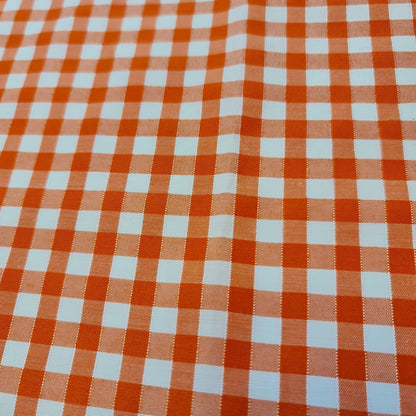 Polycotton Gingham Check Fabric – 1/8", 1/4", 1" Checks | Dress, Craft & Uniform Material (44” Wide, Sold by the Meter)