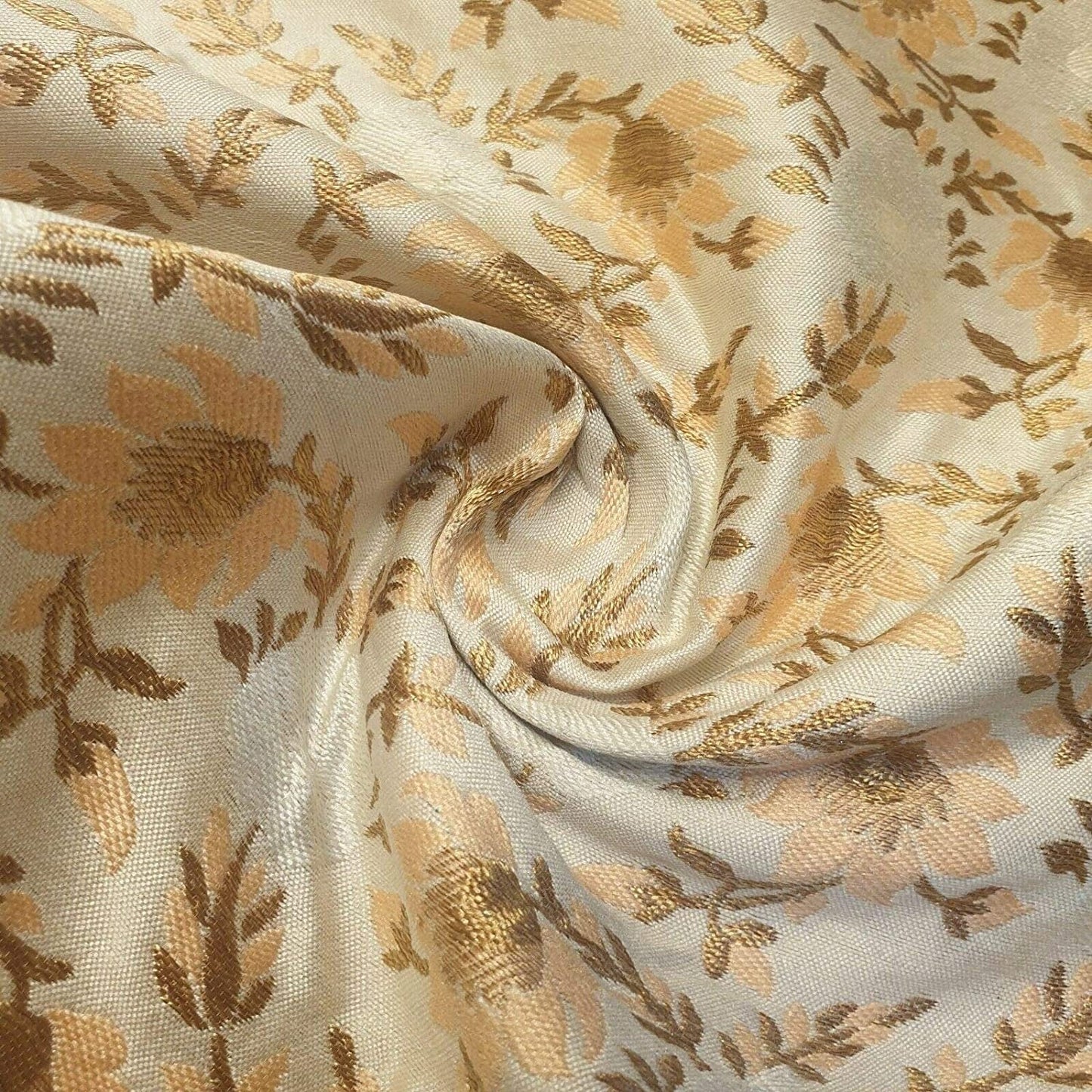 Indian Brocade Banarasi Jacquard Fabric – 44" Wide Upholstery, Craft & Dress Material