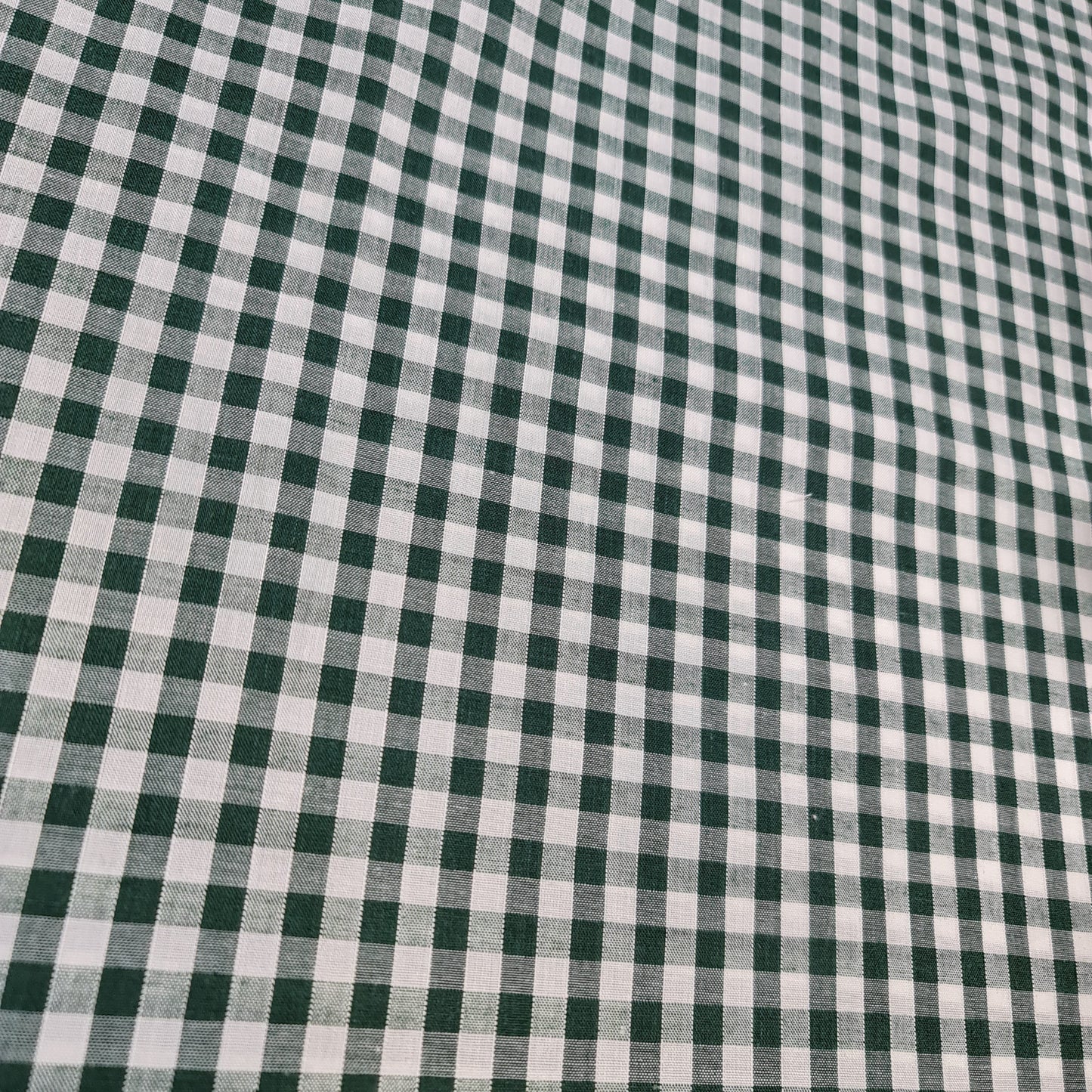Polycotton Gingham Check Fabric – 1/8", 1/4", 1" Checks | Dress, Craft & Uniform Material (44” Wide, Sold by the Meter)