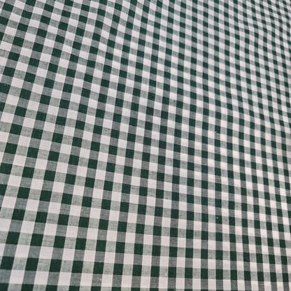 Polycotton Gingham Check Fabric – 1/8", 1/4", 1" Checks | Dress, Craft & Uniform Material (44” Wide, Sold by the Meter)