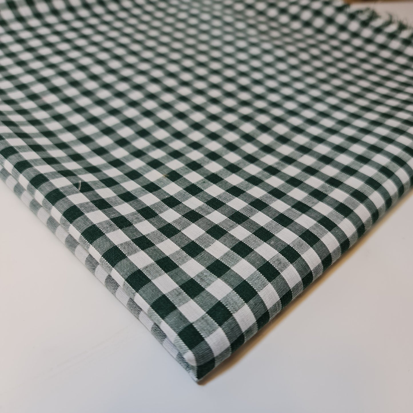 Polycotton Gingham Check Fabric – 1/8", 1/4", 1" Checks | Dress, Craft & Uniform Material (44” Wide, Sold by the Meter)