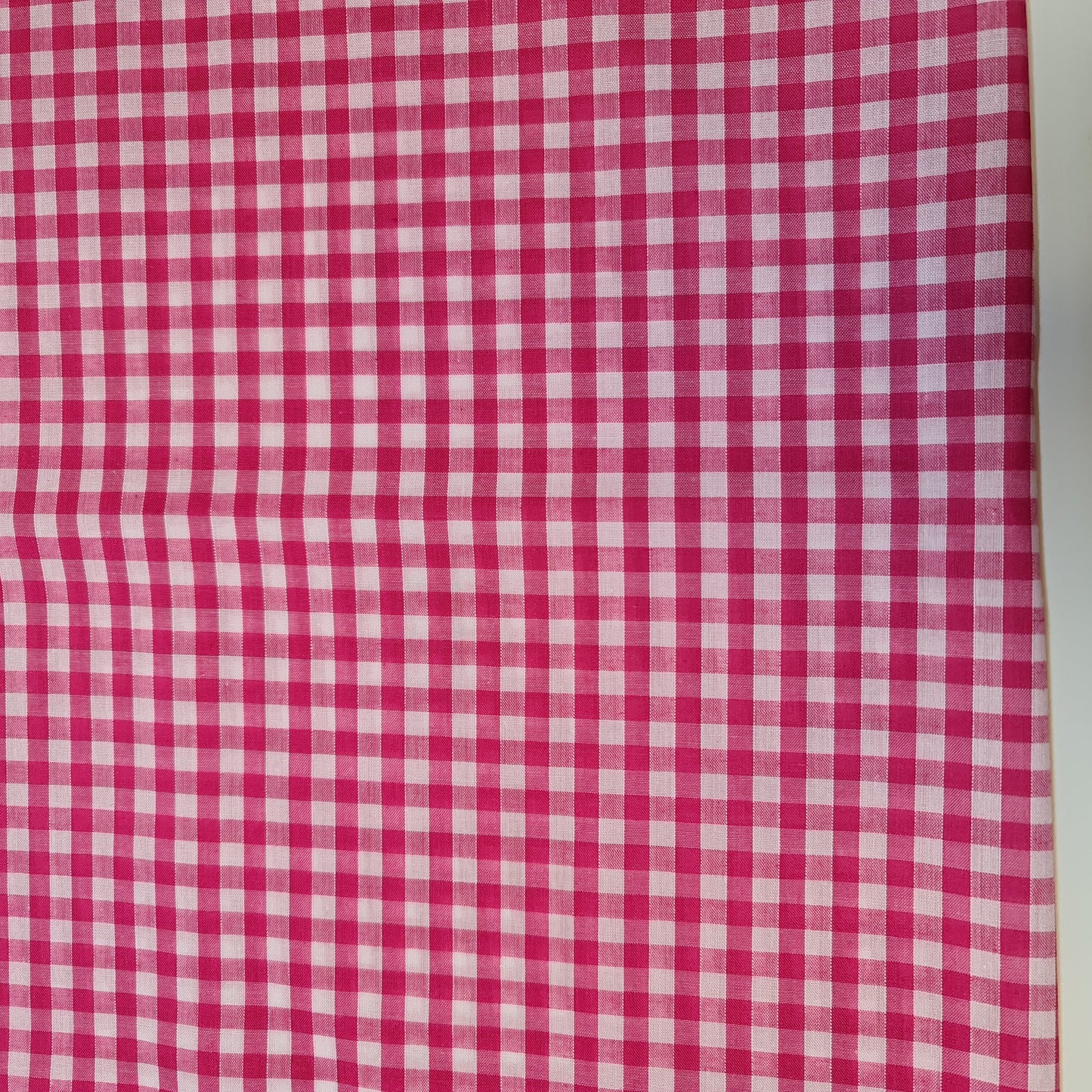 Polycotton Gingham Check Fabric – 1/8", 1/4", 1" Checks | Dress, Craft & Uniform Material (44” Wide, Sold by the Meter)