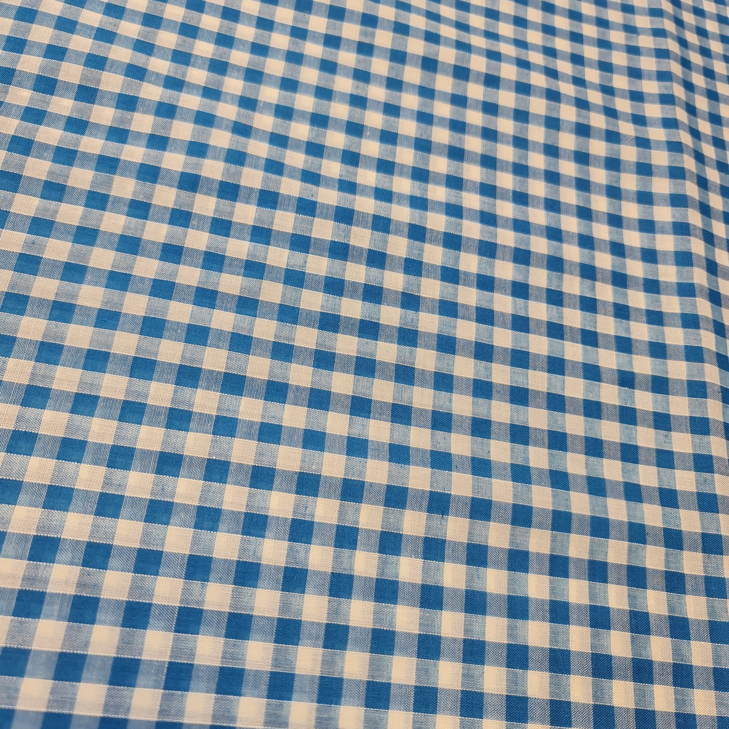 Polycotton Gingham Check Fabric – 1/8", 1/4", 1" Checks | Dress, Craft & Uniform Material (44” Wide, Sold by the Meter)