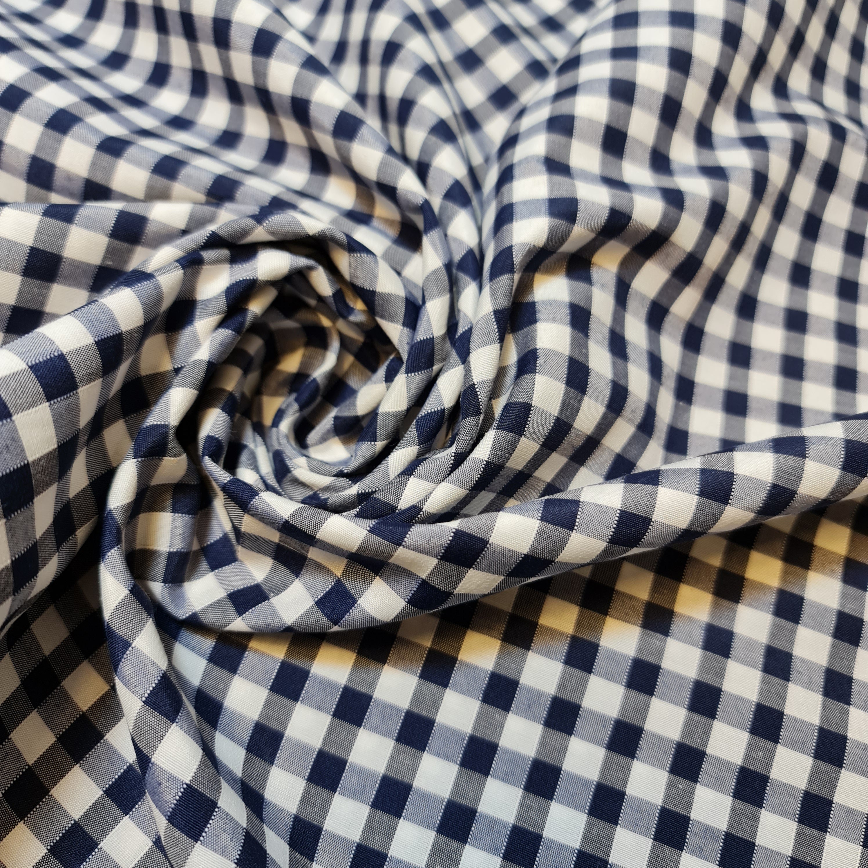 Polycotton Gingham Check Fabric – 1/8