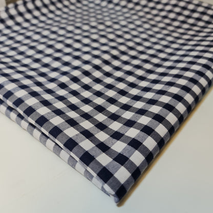 Polycotton Gingham Check Fabric – 1/8", 1/4", 1" Checks | Dress, Craft & Uniform Material (44” Wide, Sold by the Meter)