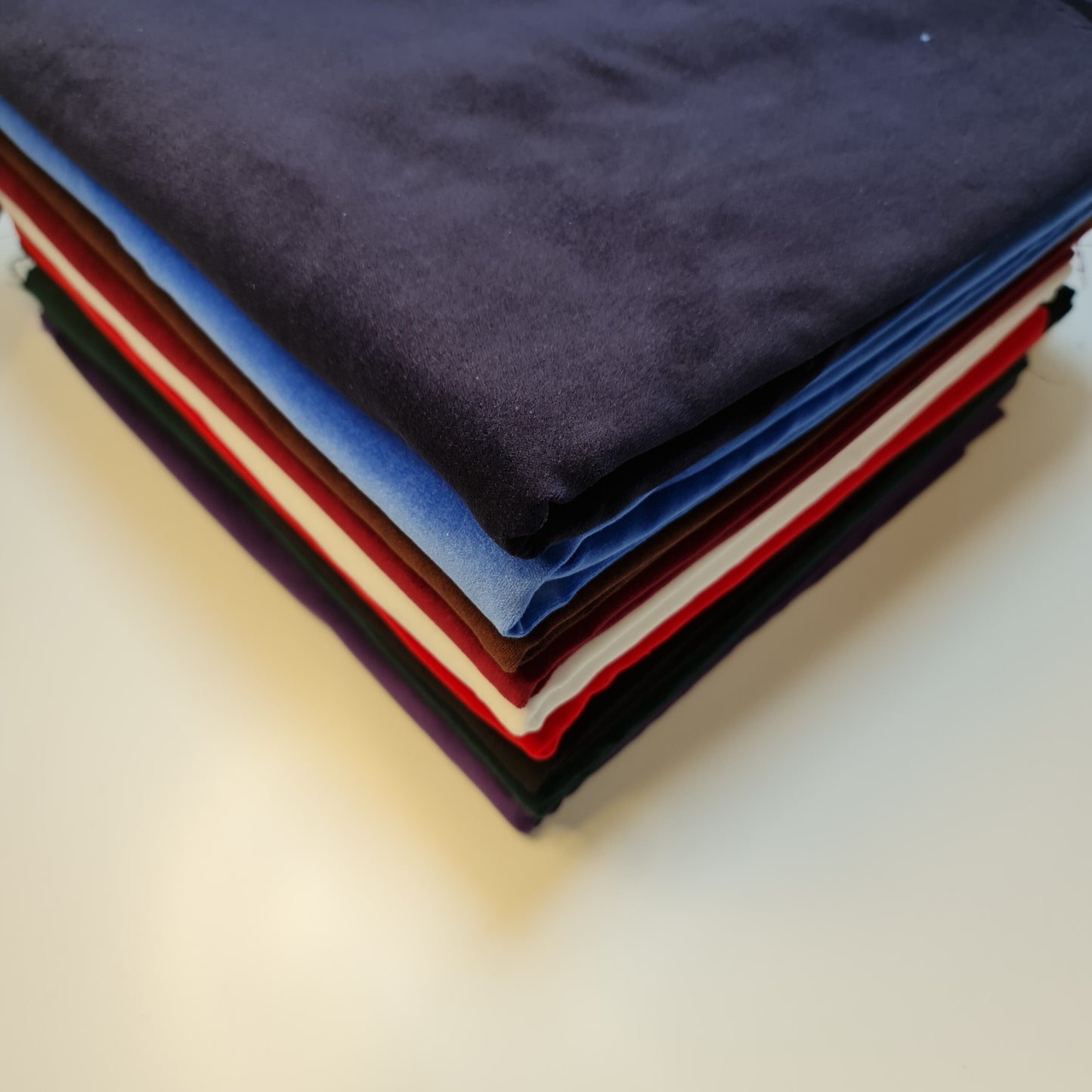 100% Cotton Velvet Fabric – 44" Wide Plain Solid Colours Premium Material for Dress, Costume, Craft & Upholstery