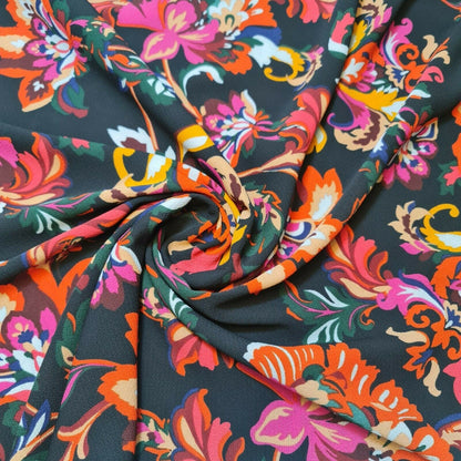 Floral, Polka, Animal & Paisley Printed Fabric – 58" Wide Georgette, Chiffon & Crepe Dress Material