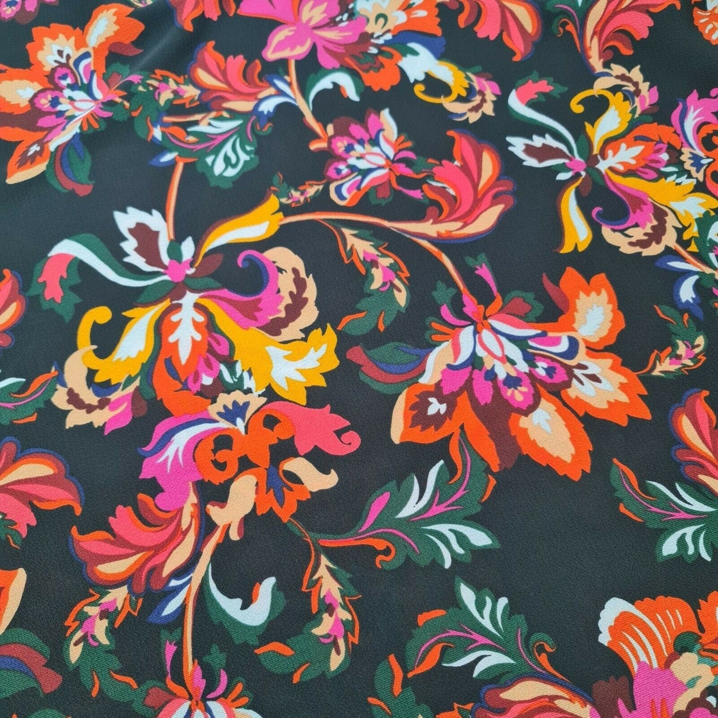 Floral, Polka, Animal & Paisley Printed Fabric – 58" Wide Georgette, Chiffon & Crepe Dress Material