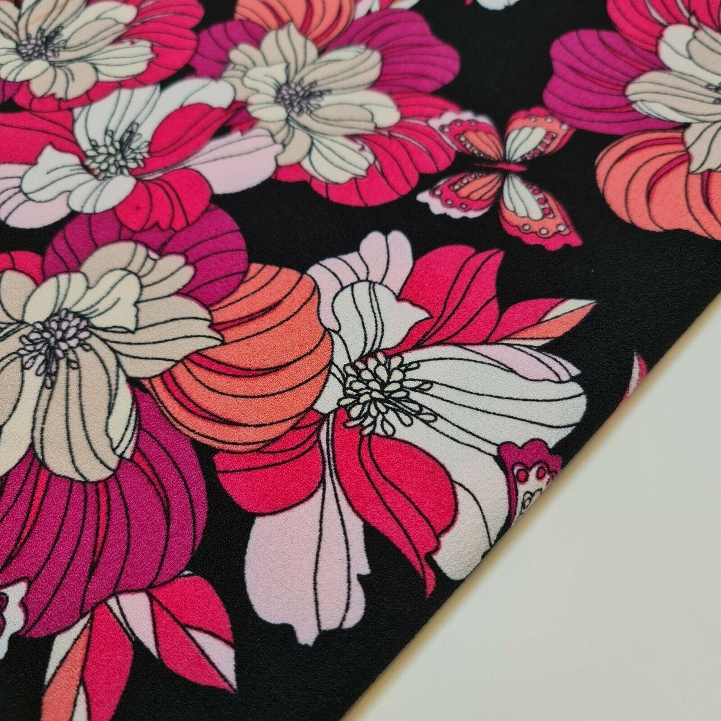 Floral, Polka, Animal & Paisley Printed Fabric – 58" Wide Georgette, Chiffon & Crepe Dress Material