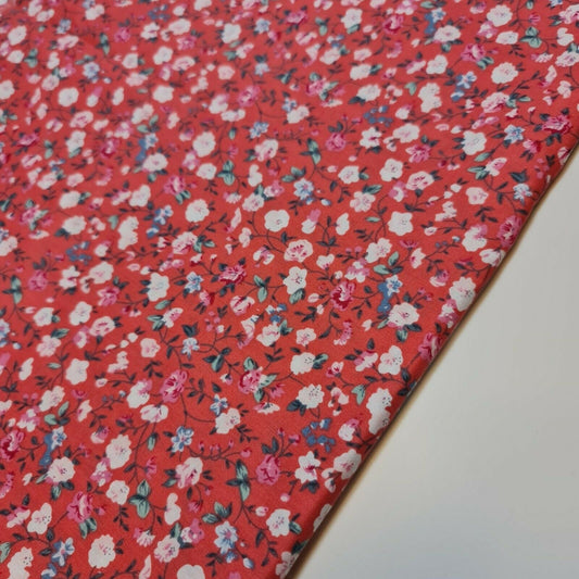 100% Cotton Poplin Ditsy Floral Fabric – 58" Wide Soft Dressmaking, Quilting & Craft Material by the Metre