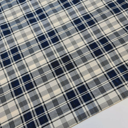 100% Cotton Tartan & Check Plaid Fabric – 58" Wide Stripe Dress, Quilting & Craft Material by the Metre