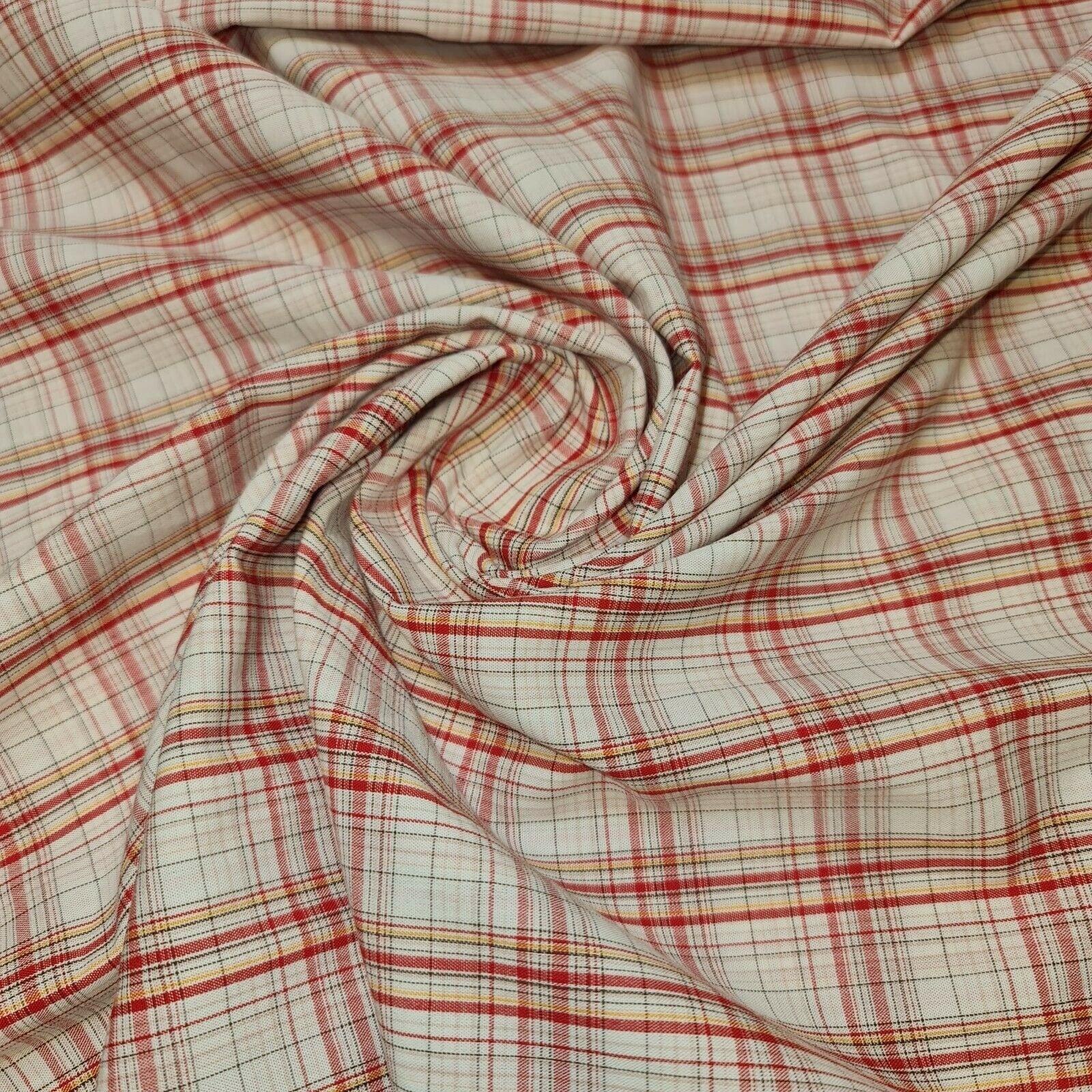 100% Cotton Tartan & Check Plaid Fabric – 58