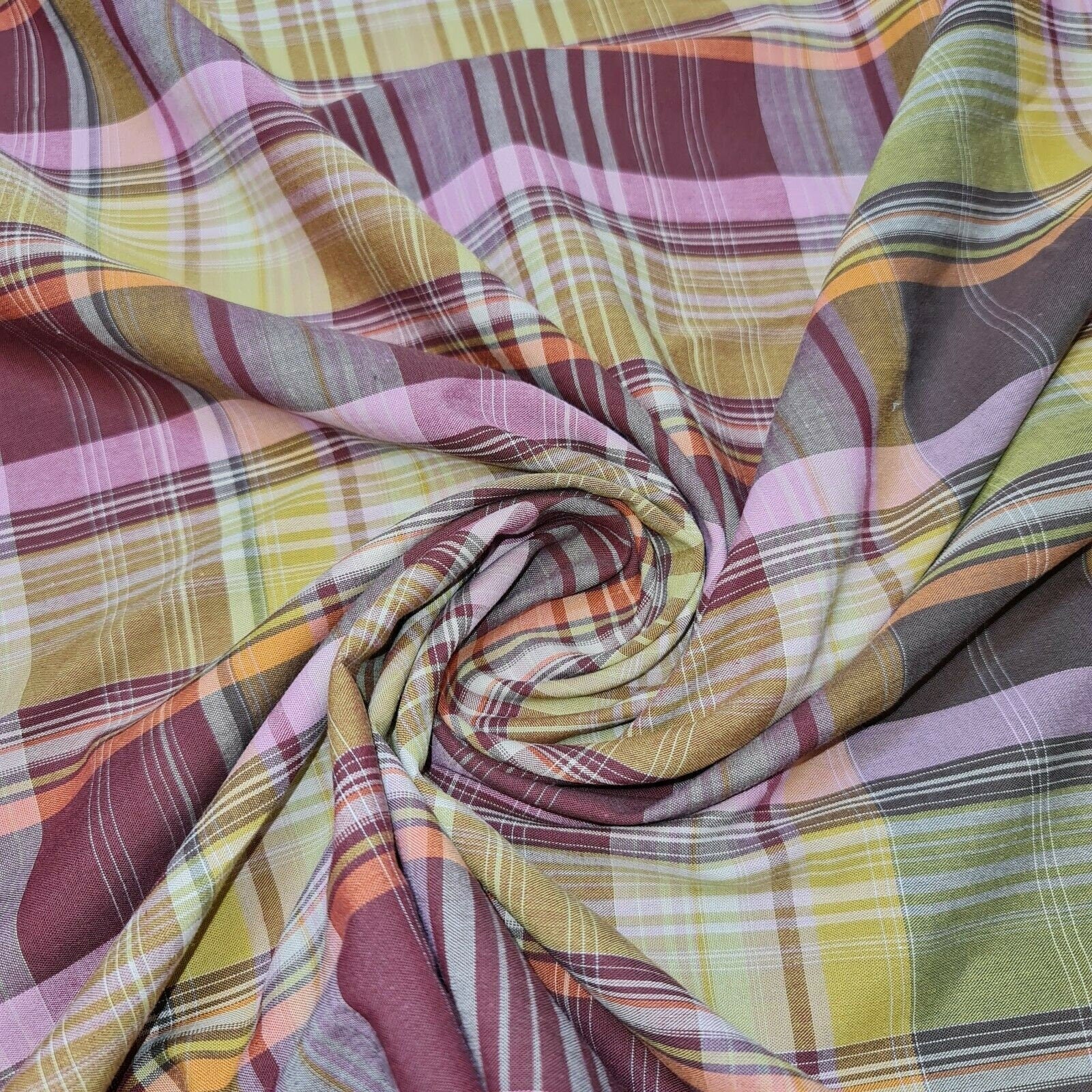 100% Cotton Tartan & Check Plaid Fabric – 58