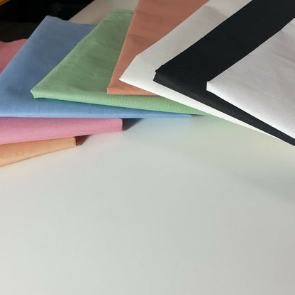 100% Cotton Organdy Fabric – 44" Wide Stiff Lightweight Material for Doll Dresses, Lining, Curtains & Interfacing