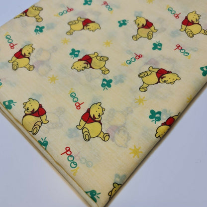6pcs Polycotton Winnie The Pooh Kids Craft 50x50cm Fat Quarters Material Patchwork, Quilting Fabric