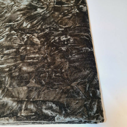 Premium Marble Crushed Velvet Fabric – 58" Wide Solid Colours Medium Weight Stretch Material