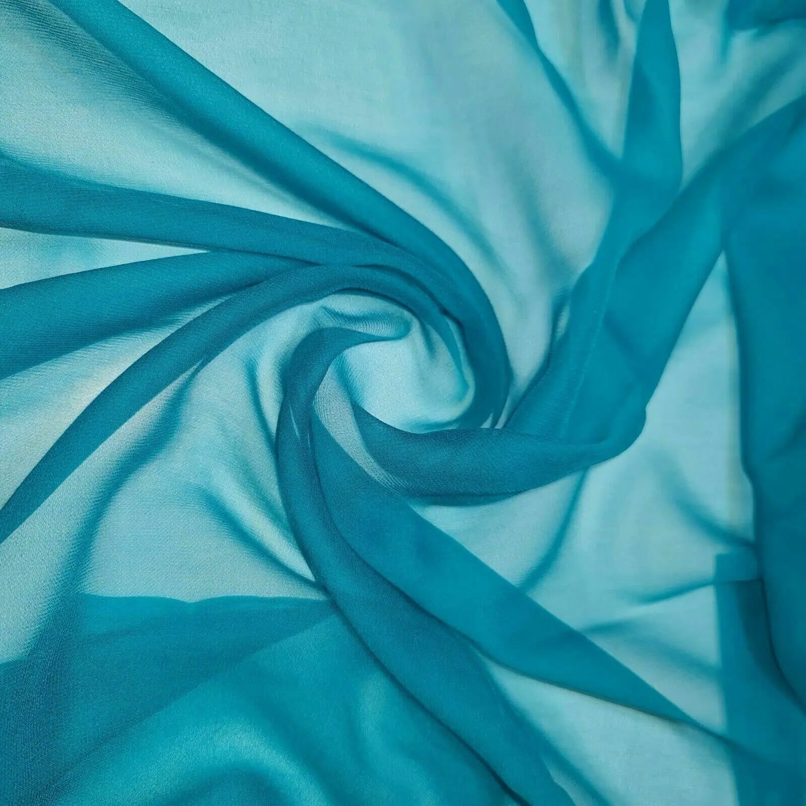 Japanese Crepe Silk Chiffon Fabric – Vintage Asahi Kasei 91cm (36") Wide Sheer Dress Material by the Metre