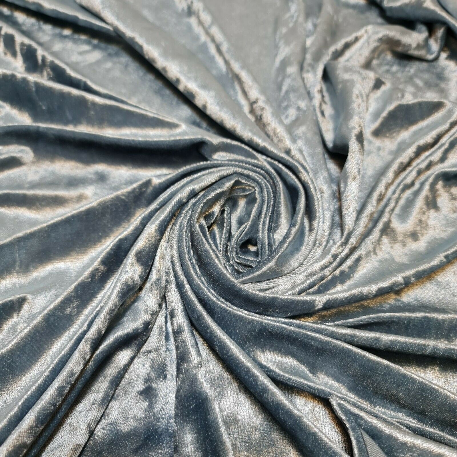 Crushed Velvet Stretch Velour Fabric – 58