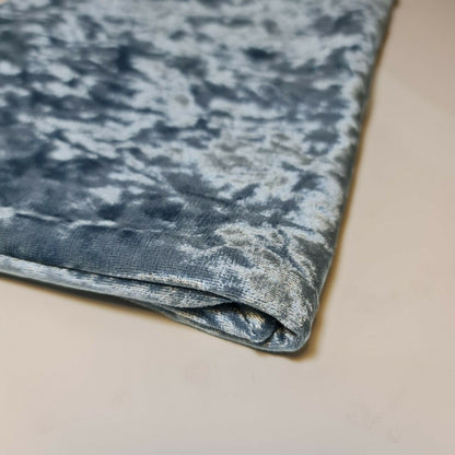 Crushed Velvet Stretch Velour Fabric – 58" Wide Plain Solid Colours Premium Material for Dresses, Crafts Projects