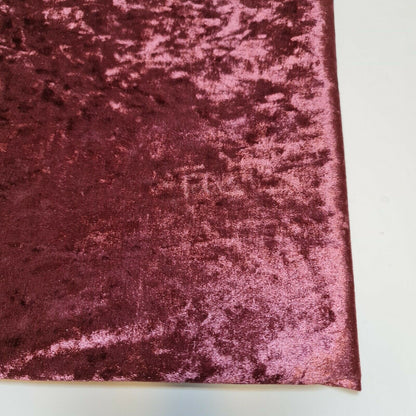 Crushed Velvet Stretch Velour Fabric – 58" Wide Plain Solid Colours Premium Material for Dresses, Crafts Projects