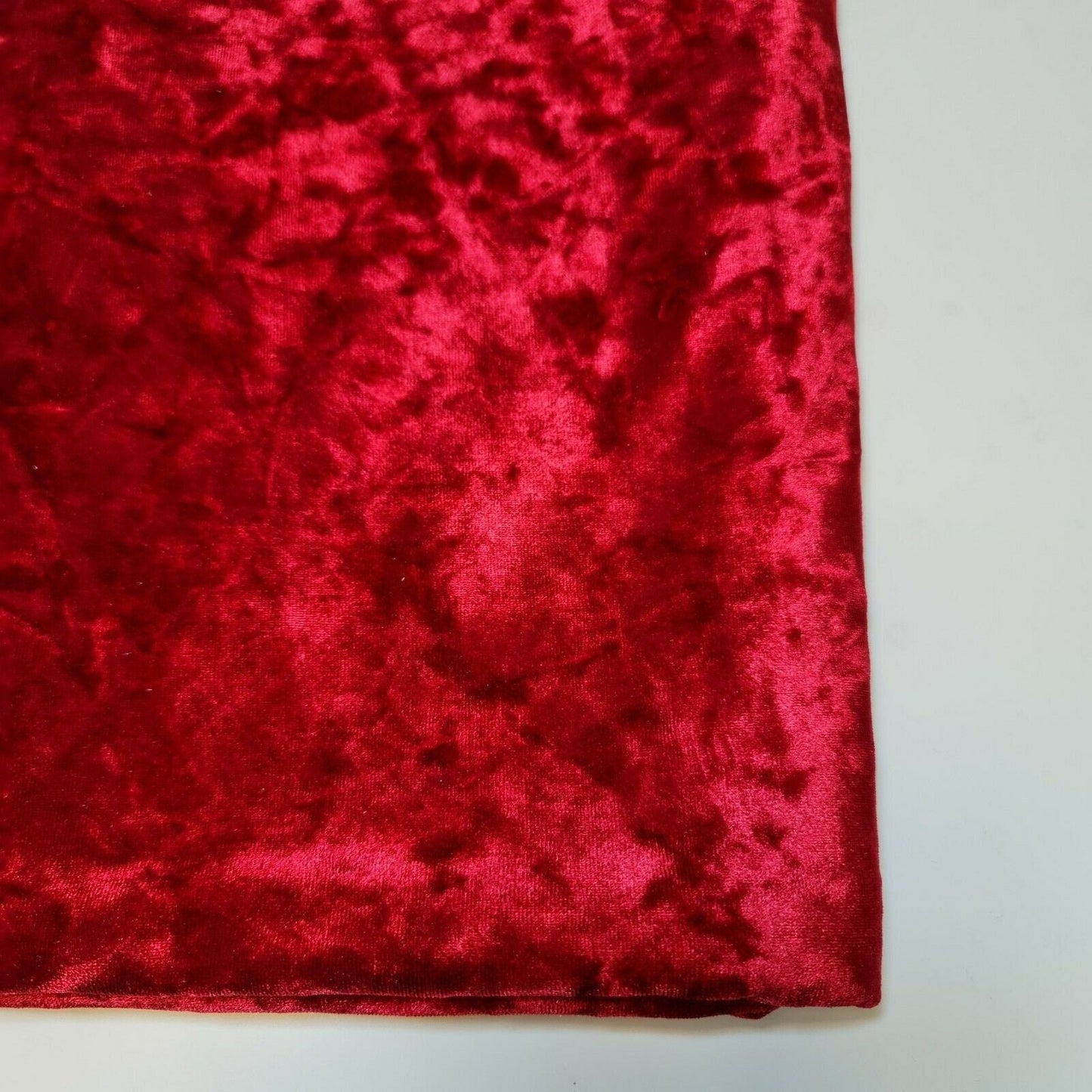 Crushed Velvet Stretch Velour Fabric – 58" Wide Plain Solid Colours Premium Material for Dresses, Crafts Projects