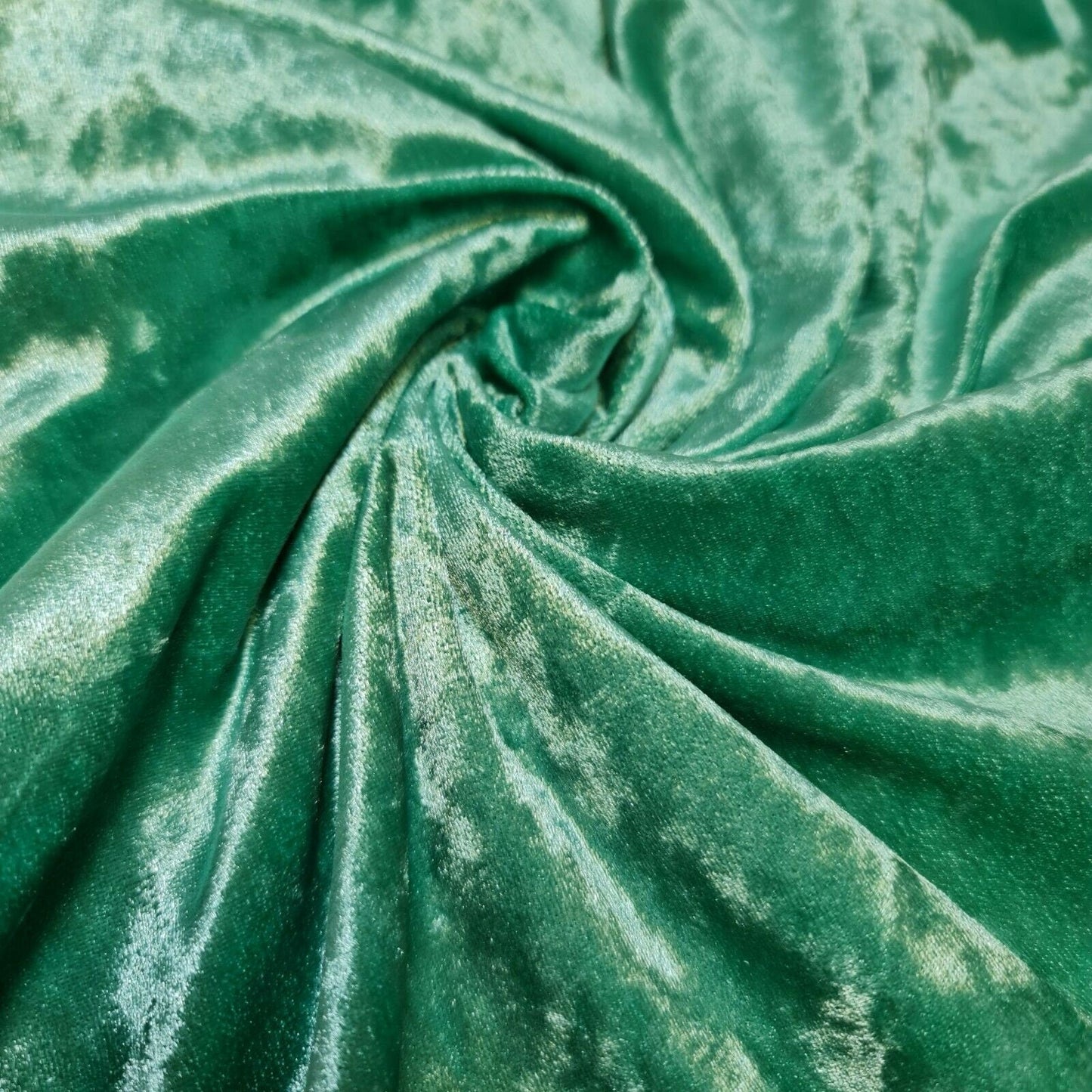 Crushed Velvet Stretch Velour Fabric – 58" Wide Plain Solid Colours Premium Material for Dresses, Crafts Projects