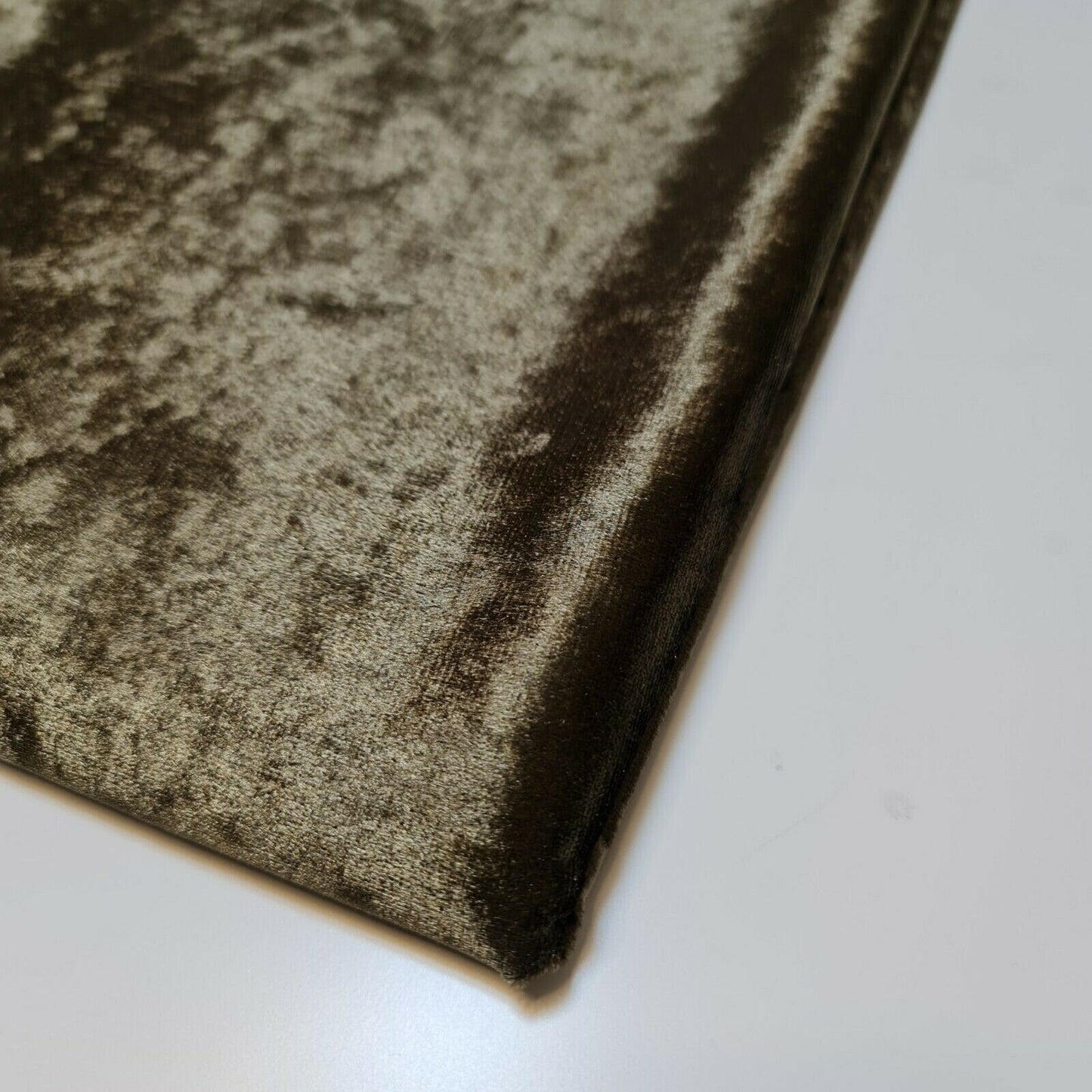 Crushed Velvet Stretch Velour Fabric – 58" Wide Plain Solid Colours Premium Material for Dresses, Crafts Projects