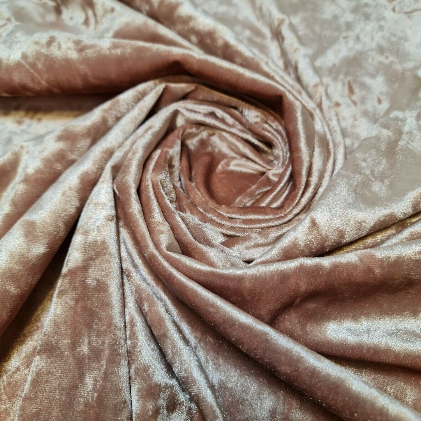 Crushed Velvet Stretch Velour Fabric – 58" Wide Plain Solid Colours Premium Material for Dresses, Crafts Projects