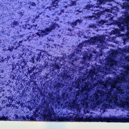 Crushed Velvet Stretch Velour Fabric – 58" Wide Plain Solid Colours Premium Material for Dresses, Crafts Projects
