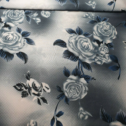 Digital Floral Print Polycotton Fabric – 44" Wide Soft Lightweight Dress & Craft Material