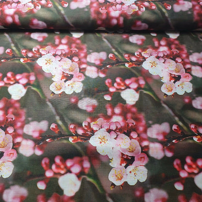 Digital Floral Print Polycotton Fabric – 44" Wide Soft Lightweight Dress & Craft Material