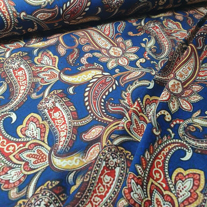 Digital Floral Print Polycotton Fabric – 44" Wide Soft Lightweight Dress & Craft Material
