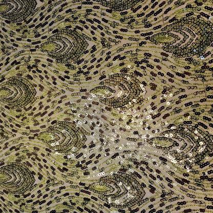 Premium Mesh Net Sequin Embroidery Fabric – 58" Wide Dressmaking & Craft Material
