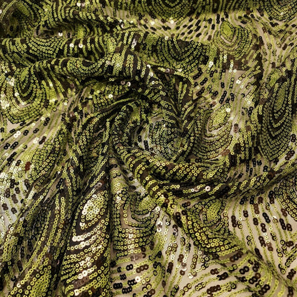 Premium Mesh Net Sequin Embroidery Fabric – 58" Wide Dressmaking & Craft Material