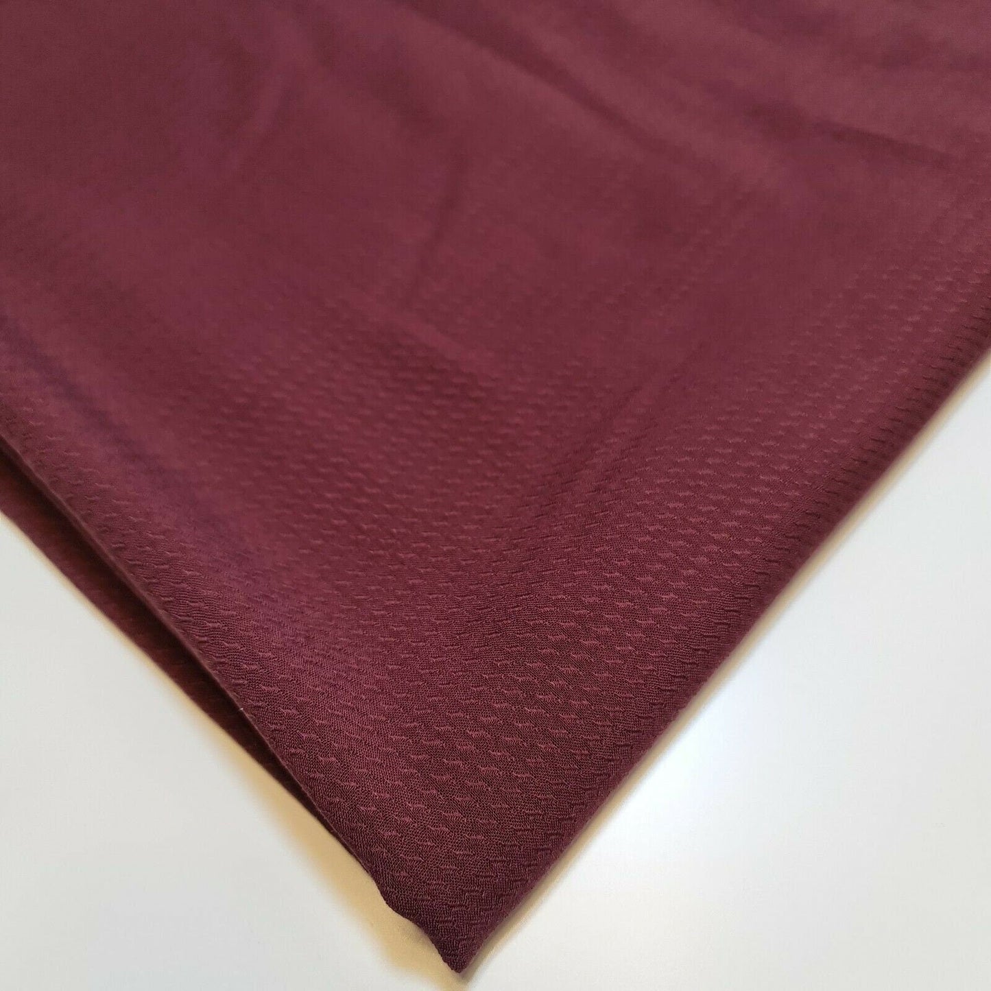 Soft Viscose Jacquard Print Dress Craft Fabric Material By The Meter 58" (Burgundy)