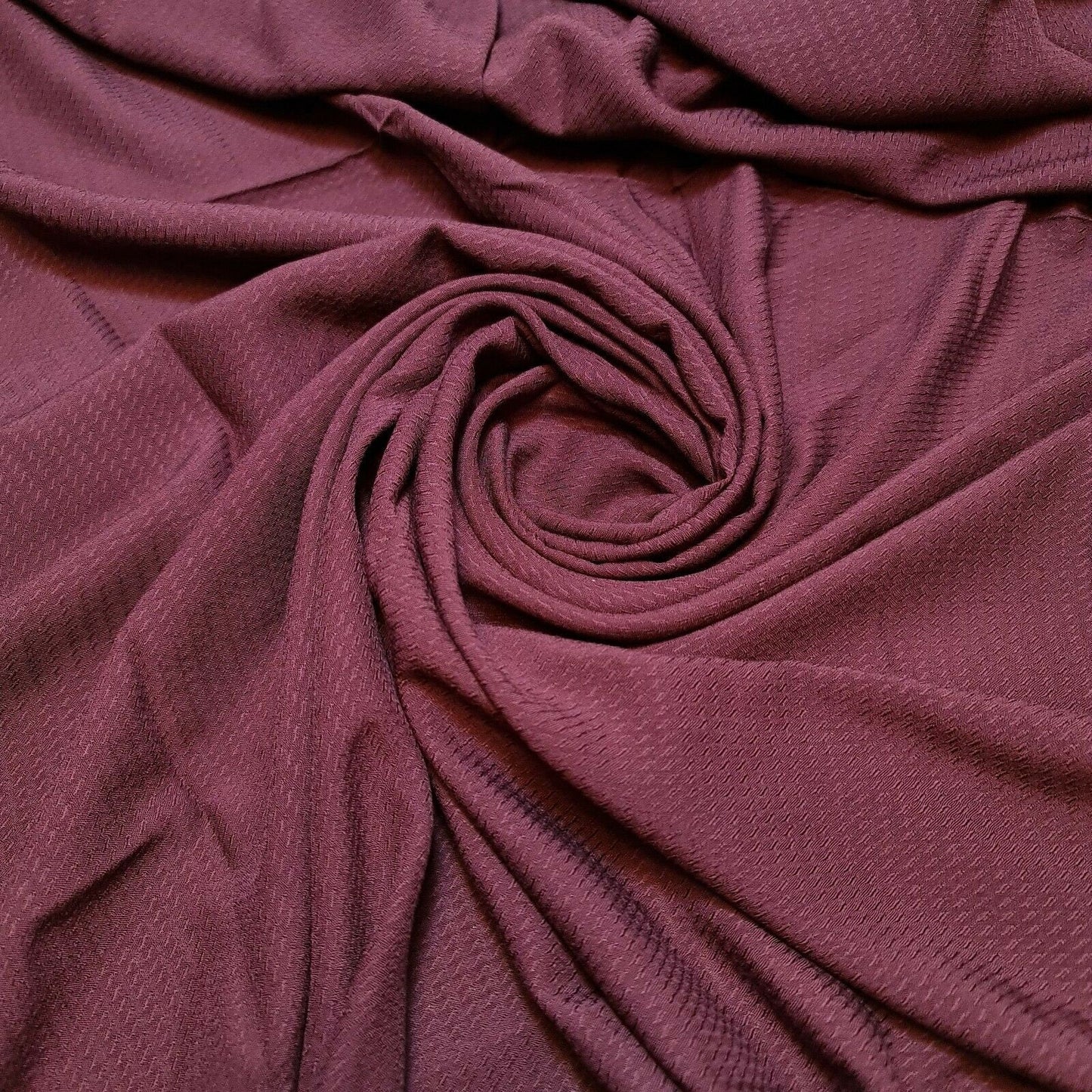 Soft Viscose Jacquard Print Dress Craft Fabric Material By The Meter 58" (Burgundy)